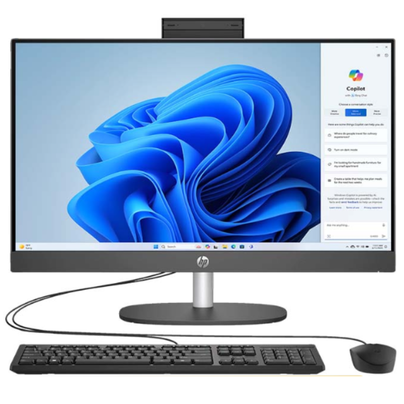 الكمبيوتر الشخصي AIO HP 240G10 i7–1355U 16G 512G SSD DOS 23.8 BK
