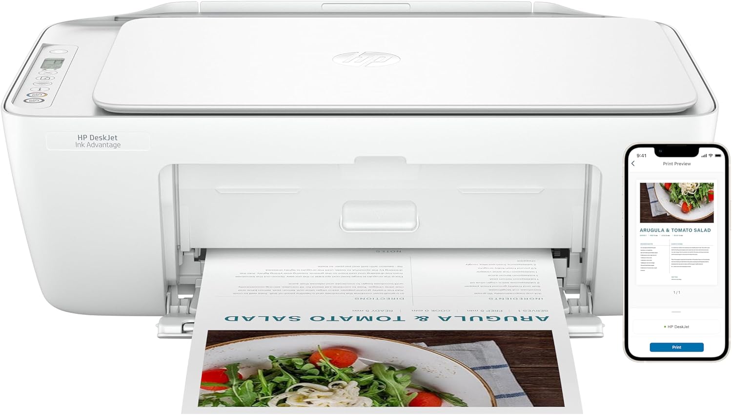 PRINTER HP AIO DJ PRO 2875 60K47C - طابعة ديسك جيت واي فاي الكل في واحد من إتش بي