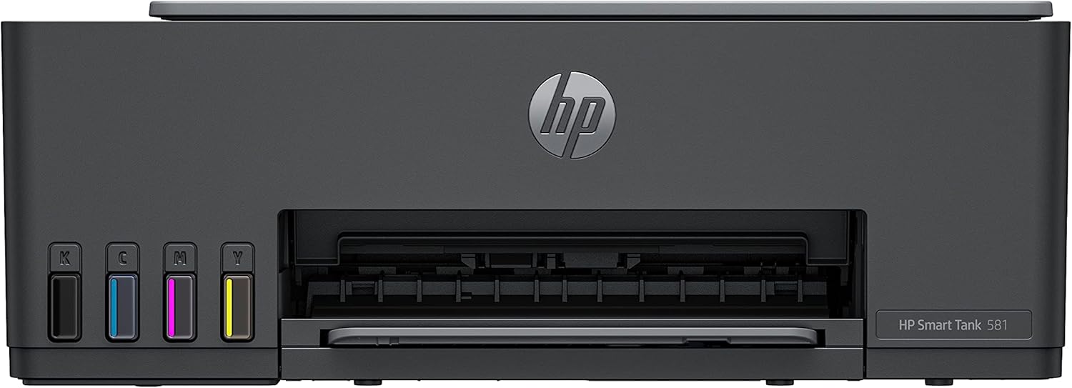 PRINTER HP TANK WIRELESS 581 AIO 4A8D4A - ابعة سمارت تانك 581 من اتش بي لاسلكية طباعة ومسح ضوئي ونسخ شاملة تطبع حتى 6000 صفحة باللون الأسود