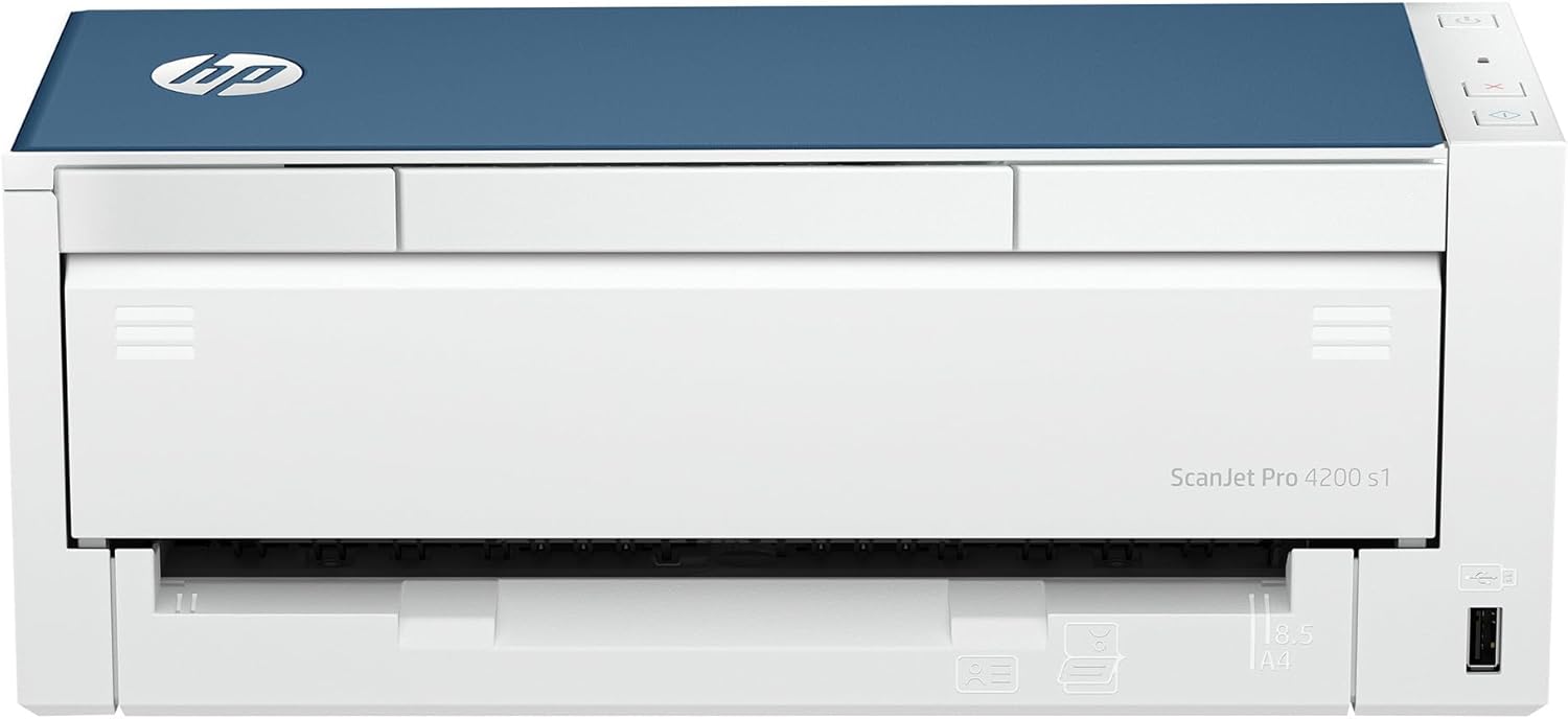 SCANNER HP PRO 4200 S1 - ماسح ضوئي سريع على الوجهين مع وحدة تغذية تلقائية للوثائق، الافضل للمكتب